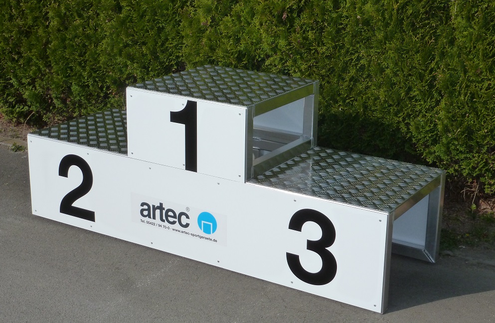 Siegerpodest von artec Sportgeräte Siegerpodest von artec Sportgeräte