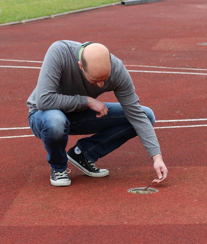 Sicherheitsprüfung Sportplatz mit artec