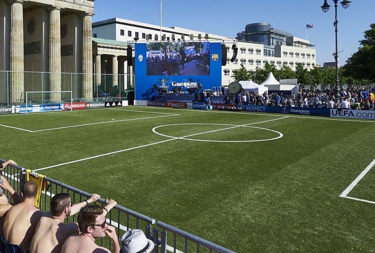 Soccer Court beim Champions League Fest in Berlin Soccer Court beim Champions League Fest in Berlin
