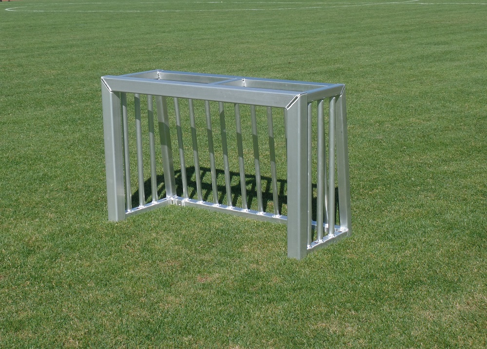 Mini goal with closed back frame