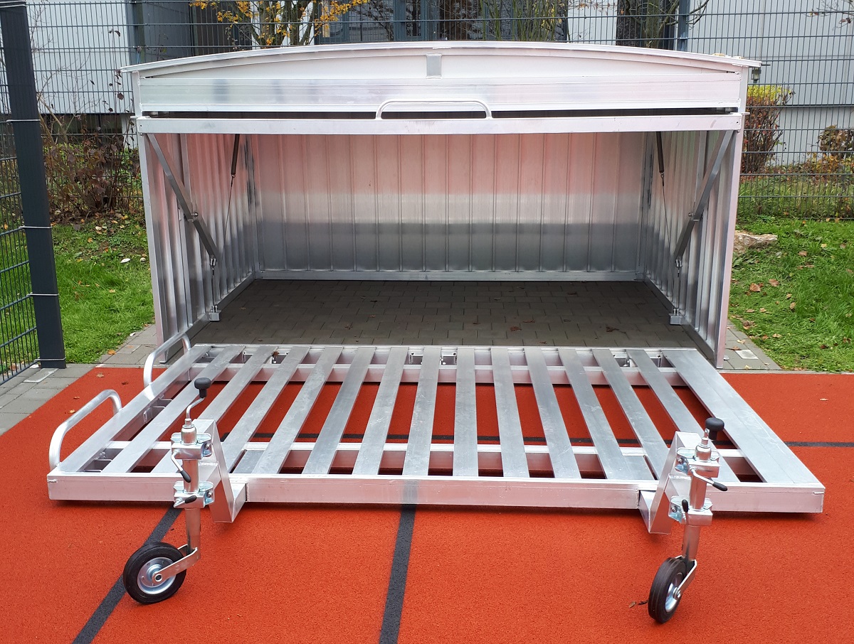 Klappbare Hochsprungmatten fahrbare Auflageraster