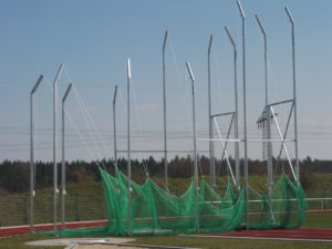 Track and field equipment Costa Rica hammer throwing protection guard