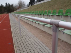 Barriere Systeme Sportplatz Aluminium Hersteller