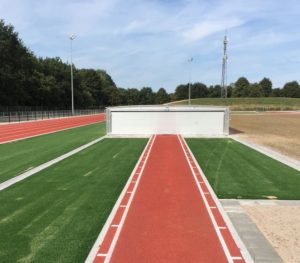 Fahrbare Abdeckungen Hochsprung und Stabhochsprung Zeewolde