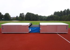 Fahrbare Sicherheitsabdeckung für Hochsprungmatte Zossen