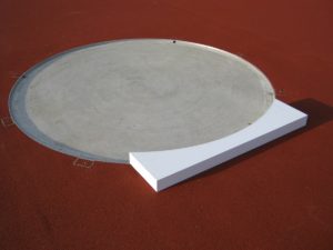 Shot put toe board IAAF manufacturer new DIN standard