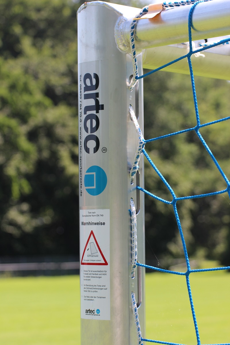 goal profile soccer goals with milled net suspension