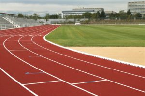 Drainage channels sports field