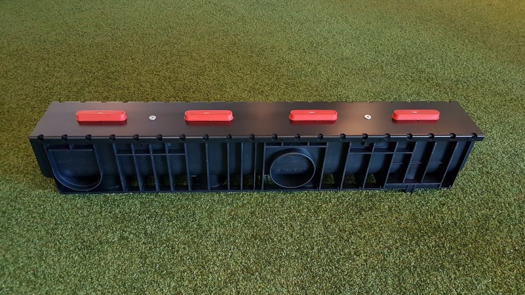 Plastic slotted gutter Plastic slotted gutter