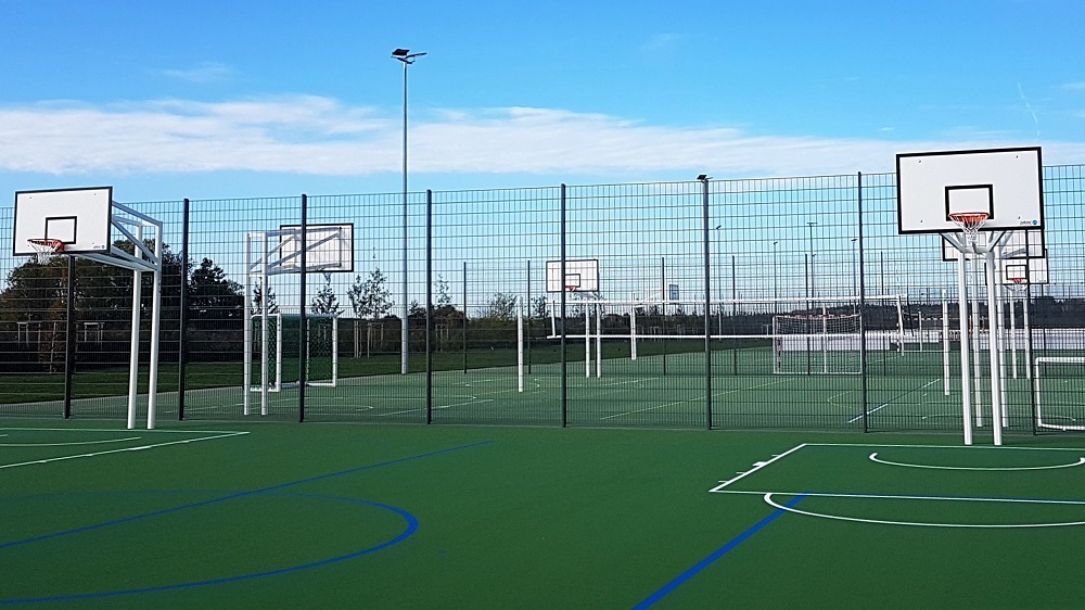 Basketballanlage auf Sportanlage