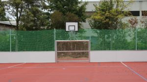 Goal with basketball hoop from artec