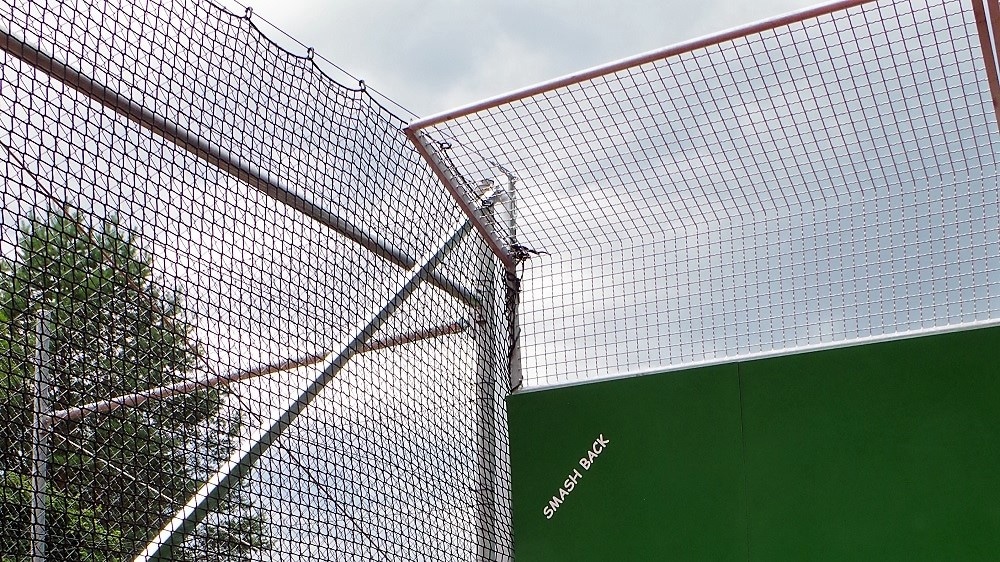 Ball catching system for perimeter playing field Ball catching system for perimeter playing field
