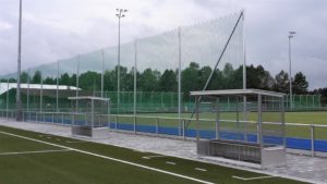 ball stop net on sports ground
