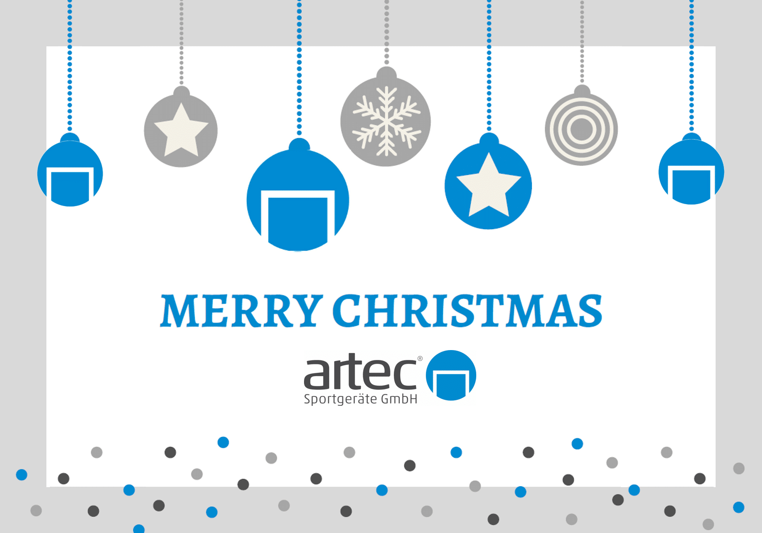 artec Sportgeräte wünscht Frohe Weihnachten