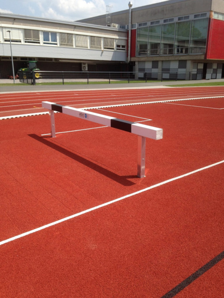 Professional athletics equipment water jump University Giessen