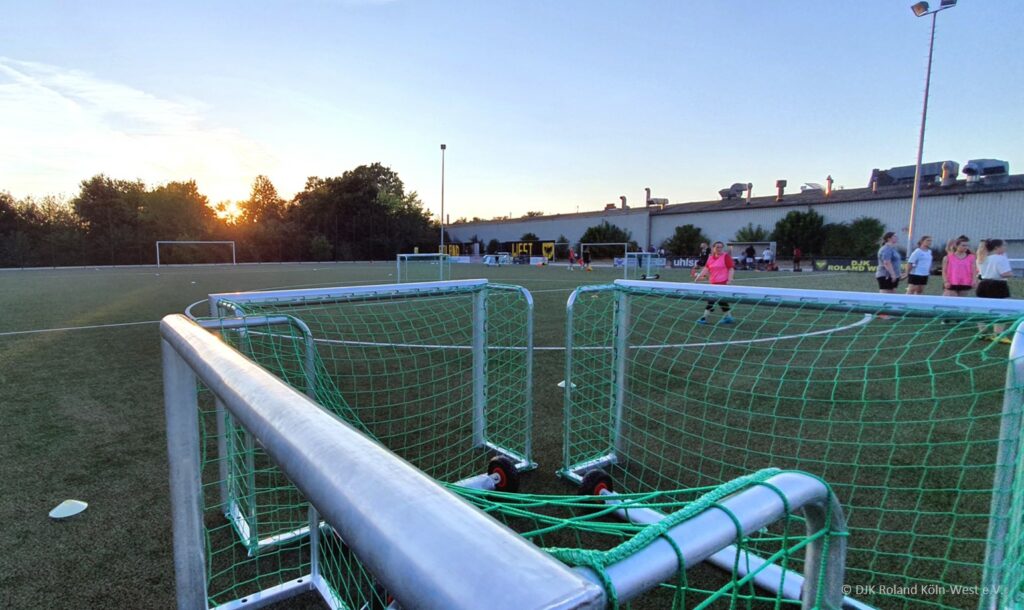 Soccer training with small soccer goals - many applications and a true goal feeling