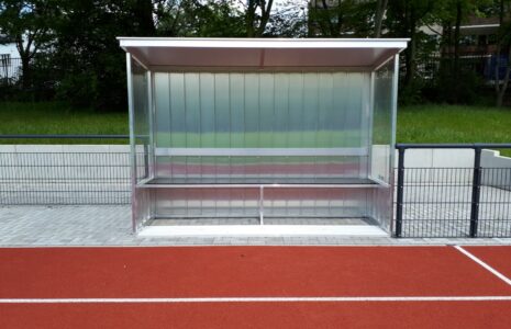 Substitutes’ bench for sports field and soccer pitch