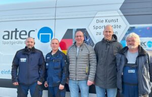 Ehrung der Jubilare bei artec Sportgeräte