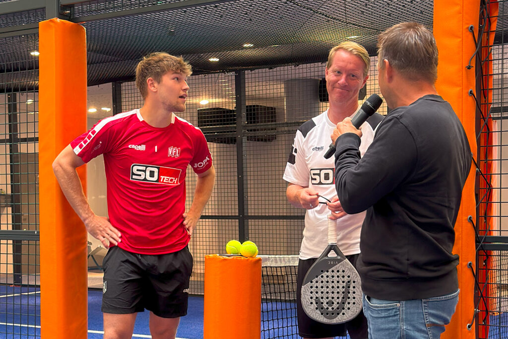 Interview nach dem Padel-Match zwischen Timo Schultz und Niklas Sauter mit Tommy Reichenberger