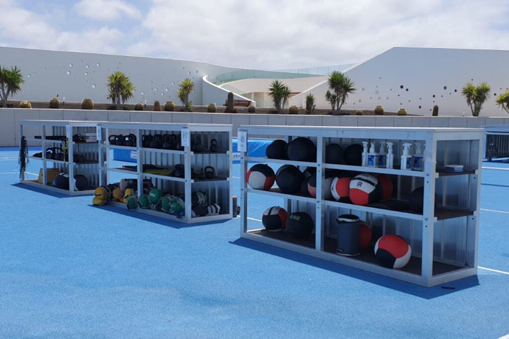 Sportgeräte von artec im Sportclub auf Lanzarote
