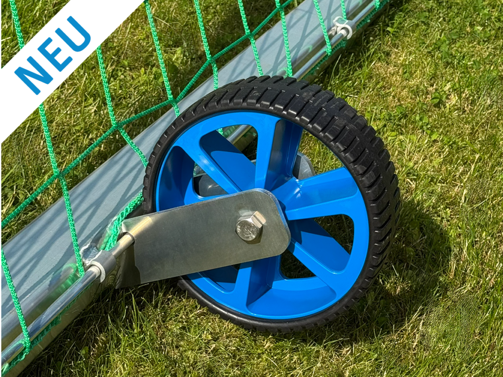 Neue pannensichere Speichenräder als Fußballtor Räder