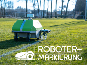 Sportplatzmarkierung durch die Roboter-Markierung Versmold