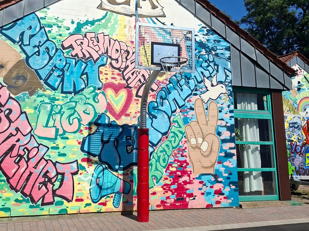 Basketballanlage für öffentliche Plätze am Jugendzentrum in Enger