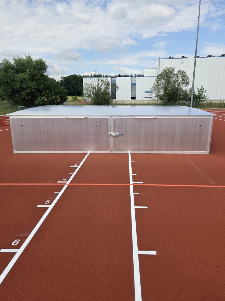 Sicherheitsabdeckung für Stabhochsprungmatten